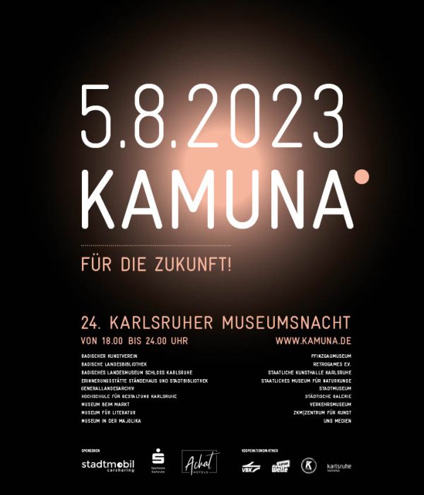 Plakat KAMUNA 2023;
Für die Zukunft (Thema);
600x700pixel