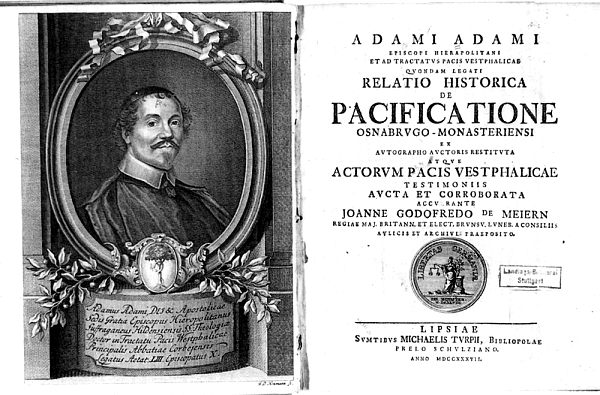 Der Murrhardter Prior Adam Adami. 1737.