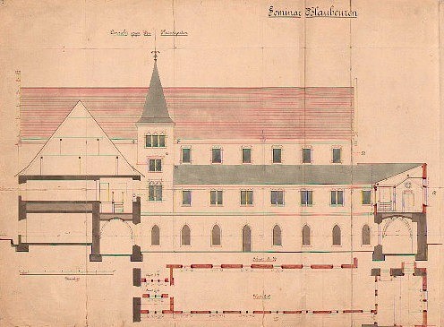 Plan des Klosters Blaubeuren