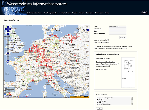 Bildschirmkopie WZIS GIS