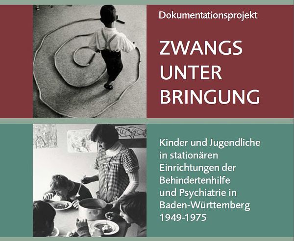 Ausschnitt Flyer Dokumentationsprojekt Zwangsunterbringung