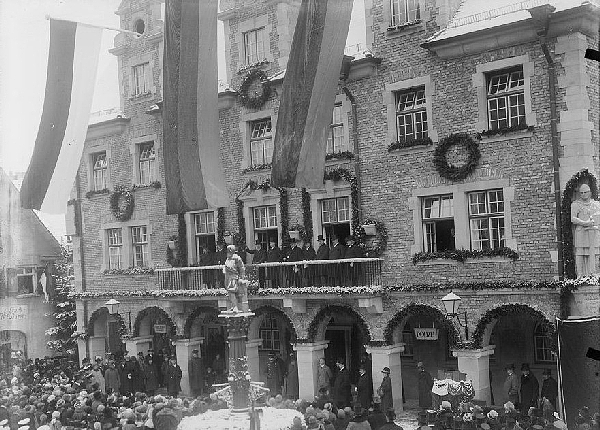 Einweihung des Rathauses Sigmaringen im Januar 1927