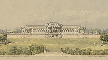 Ein Ausführungsentwurf von Giovanni Salucci um 1821